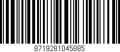 Código de barras (EAN, GTIN, SKU, ISBN): '8719281045885'