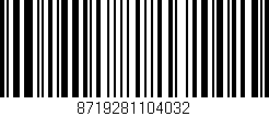 Código de barras (EAN, GTIN, SKU, ISBN): '8719281104032'