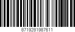 Código de barras (EAN, GTIN, SKU, ISBN): '8719281987611'