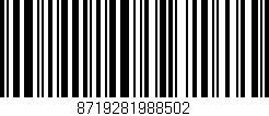 Código de barras (EAN, GTIN, SKU, ISBN): '8719281988502'