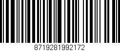 Código de barras (EAN, GTIN, SKU, ISBN): '8719281992172'
