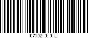 Código de barras (EAN, GTIN, SKU, ISBN): '87192_0_0_U'