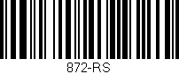 Código de barras (EAN, GTIN, SKU, ISBN): '872-RS'