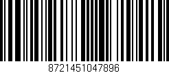 Código de barras (EAN, GTIN, SKU, ISBN): '8721451047896'