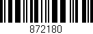 Código de barras (EAN, GTIN, SKU, ISBN): '872180'