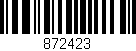 Código de barras (EAN, GTIN, SKU, ISBN): '872423'