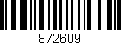 Código de barras (EAN, GTIN, SKU, ISBN): '872609'