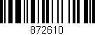 Código de barras (EAN, GTIN, SKU, ISBN): '872610'