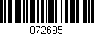 Código de barras (EAN, GTIN, SKU, ISBN): '872695'