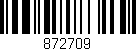 Código de barras (EAN, GTIN, SKU, ISBN): '872709'