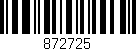 Código de barras (EAN, GTIN, SKU, ISBN): '872725'