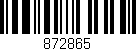 Código de barras (EAN, GTIN, SKU, ISBN): '872865'
