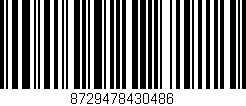 Código de barras (EAN, GTIN, SKU, ISBN): '8729478430486'