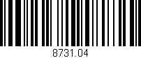 Código de barras (EAN, GTIN, SKU, ISBN): '8731.04'