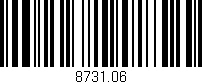 Código de barras (EAN, GTIN, SKU, ISBN): '8731.06'
