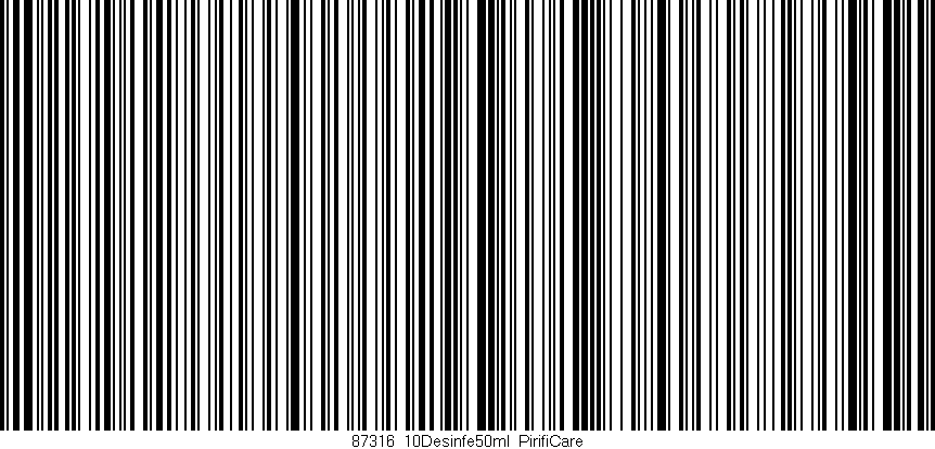 Código de barras (EAN, GTIN, SKU, ISBN): '87316_10Desinfe50ml_PirifiCare'
