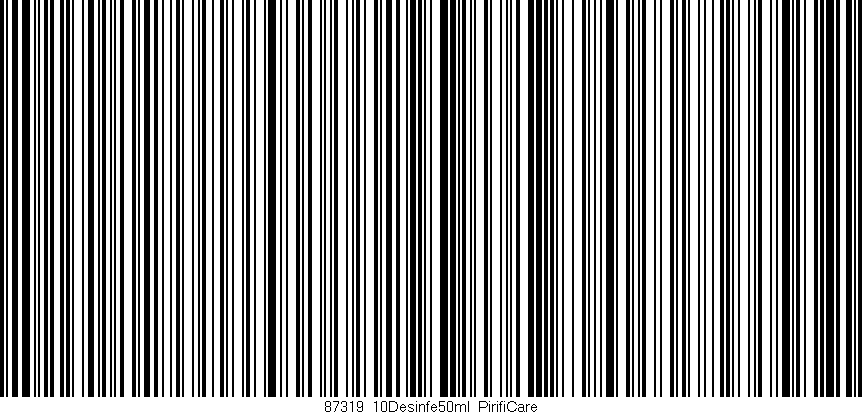 Código de barras (EAN, GTIN, SKU, ISBN): '87319_10Desinfe50ml_PirifiCare'