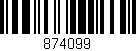 Código de barras (EAN, GTIN, SKU, ISBN): '874099'
