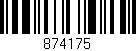 Código de barras (EAN, GTIN, SKU, ISBN): '874175'