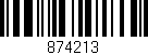 Código de barras (EAN, GTIN, SKU, ISBN): '874213'