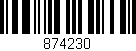 Código de barras (EAN, GTIN, SKU, ISBN): '874230'