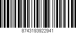 Código de barras (EAN, GTIN, SKU, ISBN): '8743193922941'