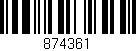 Código de barras (EAN, GTIN, SKU, ISBN): '874361'