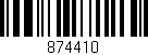 Código de barras (EAN, GTIN, SKU, ISBN): '874410'
