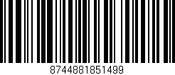 Código de barras (EAN, GTIN, SKU, ISBN): '8744881851499'