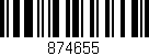 Código de barras (EAN, GTIN, SKU, ISBN): '874655'