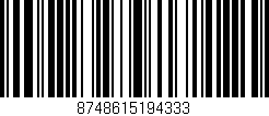 Código de barras (EAN, GTIN, SKU, ISBN): '8748615194333'