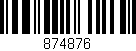 Código de barras (EAN, GTIN, SKU, ISBN): '874876'