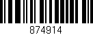Código de barras (EAN, GTIN, SKU, ISBN): '874914'
