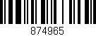 Código de barras (EAN, GTIN, SKU, ISBN): '874965'