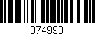 Código de barras (EAN, GTIN, SKU, ISBN): '874990'