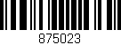 Código de barras (EAN, GTIN, SKU, ISBN): '875023'