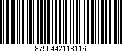 Código de barras (EAN, GTIN, SKU, ISBN): '8750442118116'