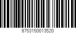 Código de barras (EAN, GTIN, SKU, ISBN): '8753150013520'