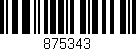 Código de barras (EAN, GTIN, SKU, ISBN): '875343'