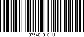 Código de barras (EAN, GTIN, SKU, ISBN): '87540_0_0_U'