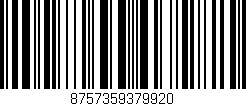 Código de barras (EAN, GTIN, SKU, ISBN): '8757359379920'