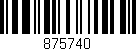 Código de barras (EAN, GTIN, SKU, ISBN): '875740'