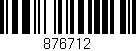 Código de barras (EAN, GTIN, SKU, ISBN): '876712'