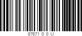 Código de barras (EAN, GTIN, SKU, ISBN): '87671_0_0_U'