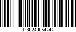 Código de barras (EAN, GTIN, SKU, ISBN): '8768240054444'