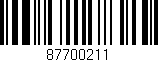 Código de barras (EAN, GTIN, SKU, ISBN): '87700211'