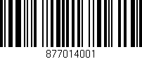 Código de barras (EAN, GTIN, SKU, ISBN): '877014001'