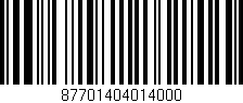 Código de barras (EAN, GTIN, SKU, ISBN): '87701404014000'