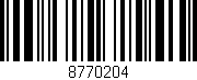 Código de barras (EAN, GTIN, SKU, ISBN): '8770204'