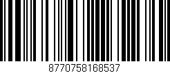 Código de barras (EAN, GTIN, SKU, ISBN): '8770758168537'